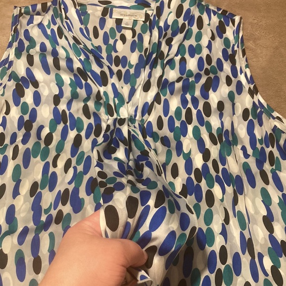 Dressbarn Sleeveless Multi Color Polka Dots - Picture 4 of 8
